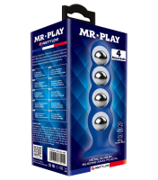 Liquid Silicone Anal Plug with 4 Metal Balls Image 5