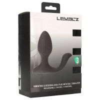 Vibrating and Rotating Silicone Anal Plug with Ball Stimulato Image 4
