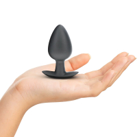 Smooth Silicone Anal Plug Large Image 1
